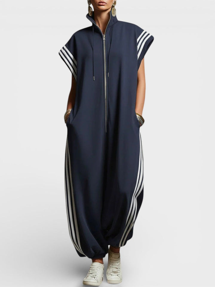 Valeria | Zip Neck Jumpsuit