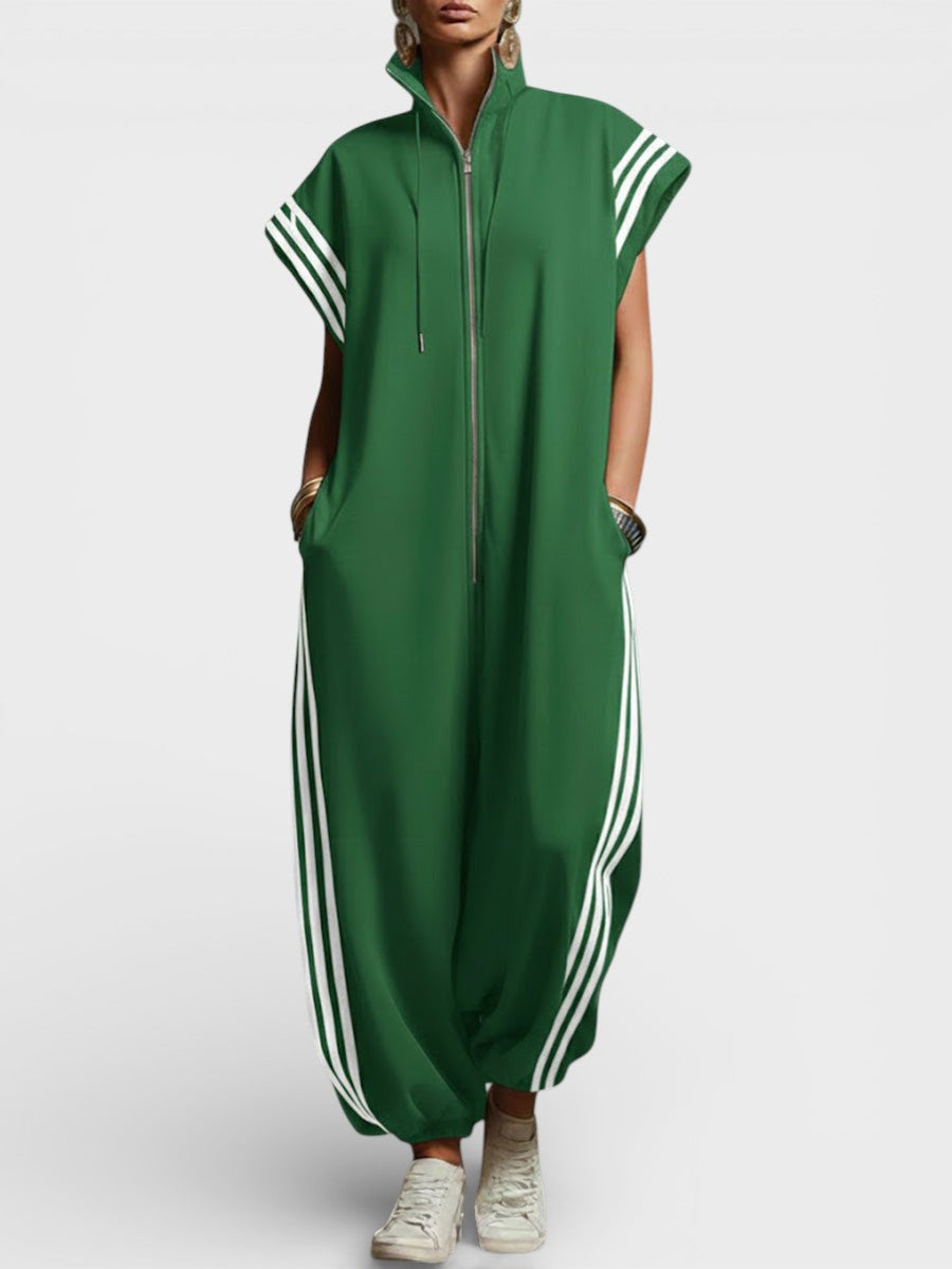 Valeria | Zip Neck Jumpsuit