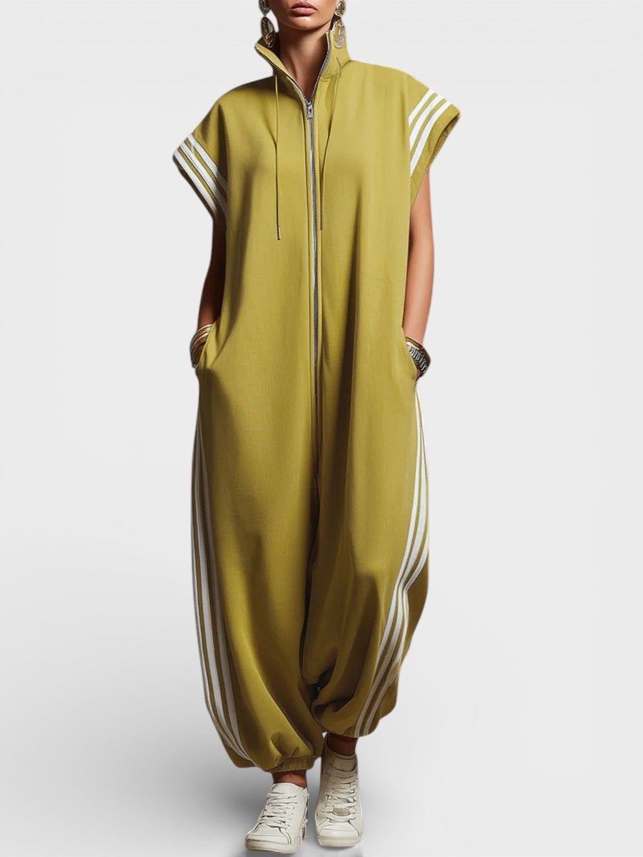 Valentina | Zip Neck Jumpsuit
