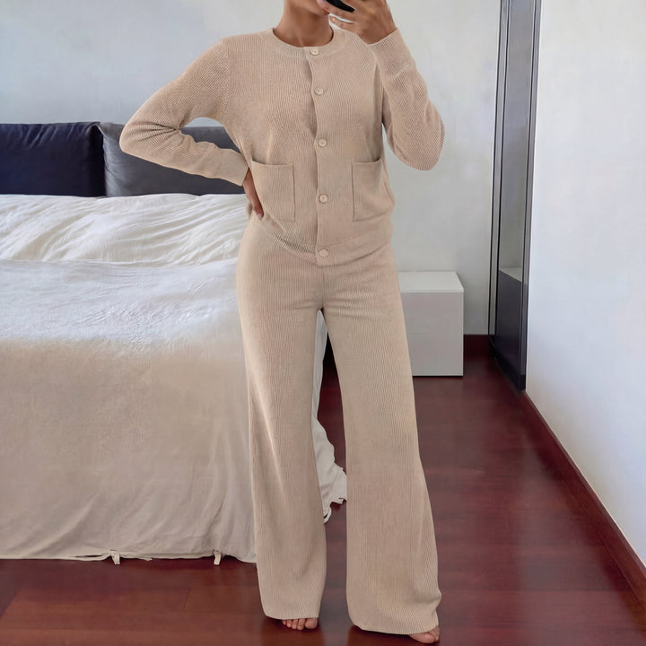 LUCIA | Cozy Knit Sweater &amp; Wide Leg Two-Piece Set